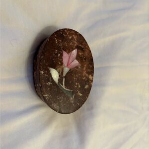 Soapstone Trinket with cute flower